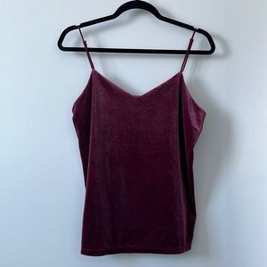 a new day - velvet camisole